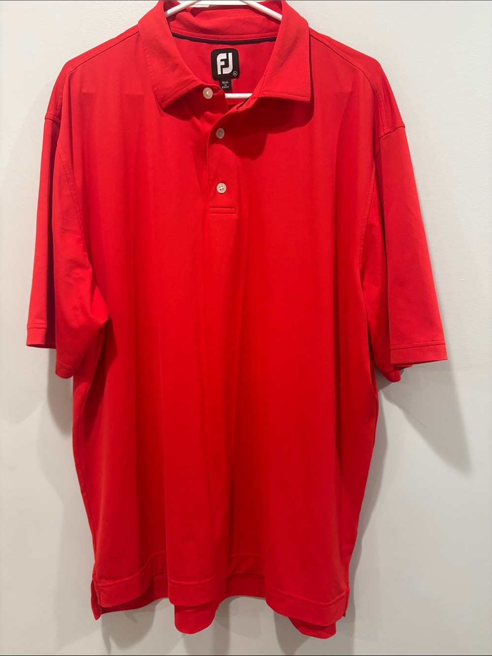 FootJoy Men’s Bright Red Performance Polo